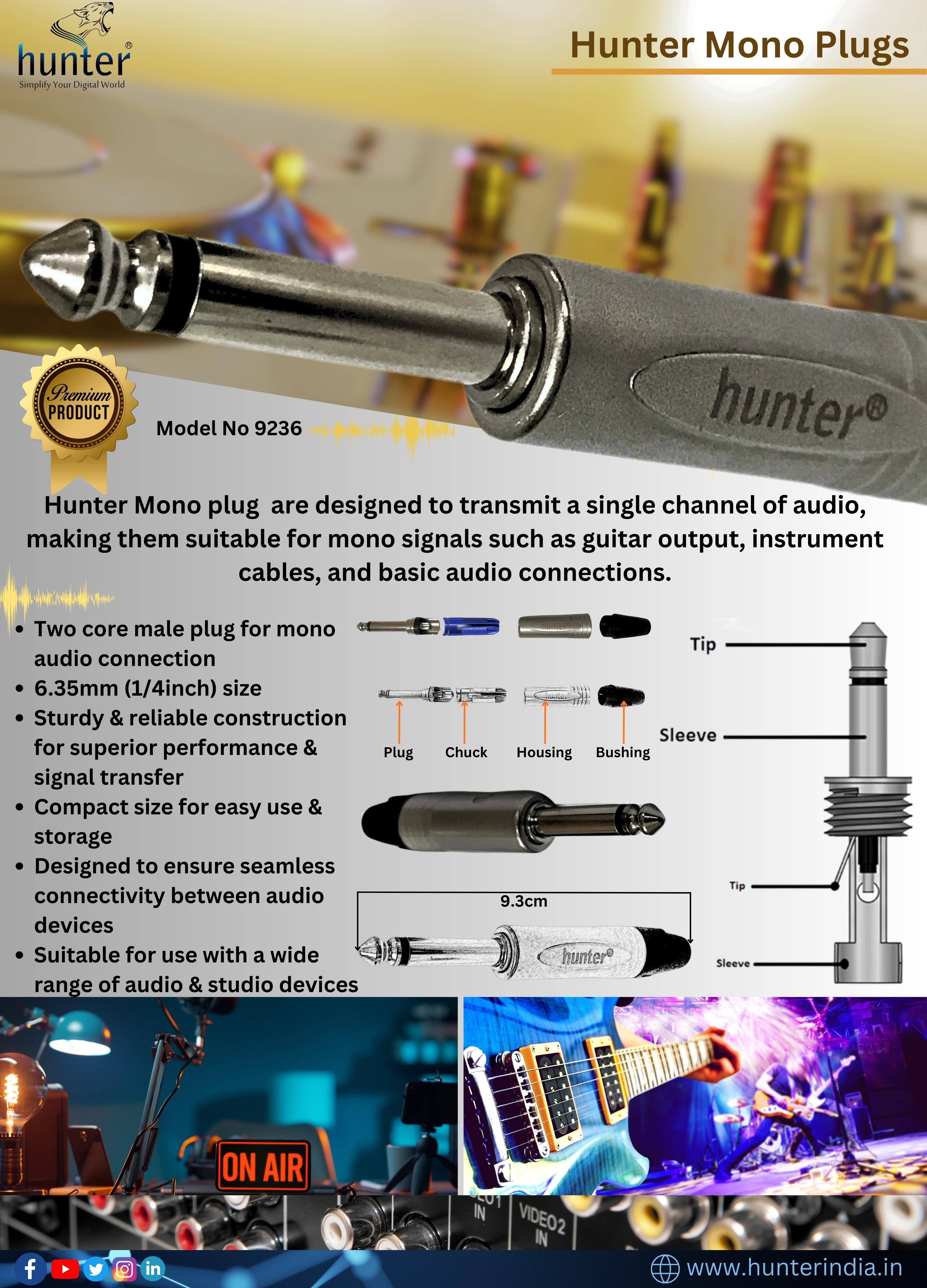 9236 Hunter Mono Plugs